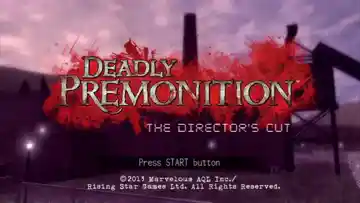 Deadly Premonition - Director's Cut (USA) screen shot game playing